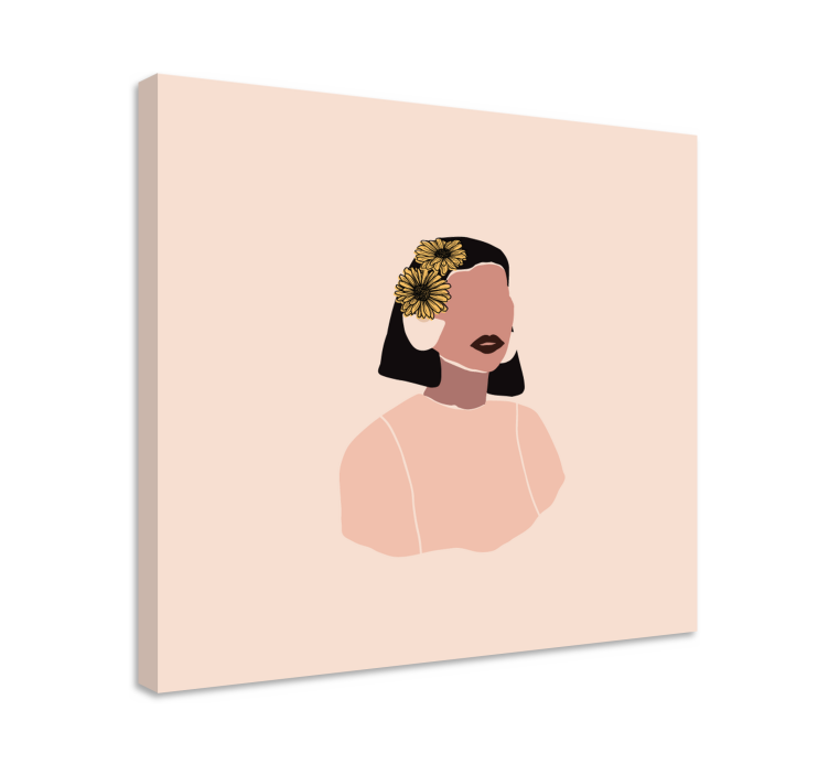 Tableau personnage portrait de femme élégante - TenStickers