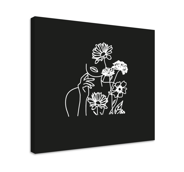 Tableau fleurs et plantes art floral minimaliste - TenStickers