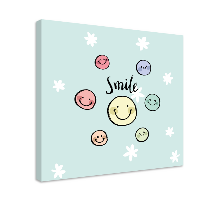 Tableau citation collection visage sourire - TenStickers