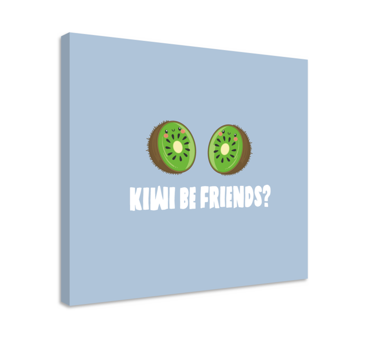 Tableau fruits tranche de kiwi amitié - TenStickers