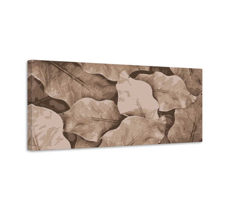 Tableau fleurs et plantes feuilles botaniques superposées - TenStickers