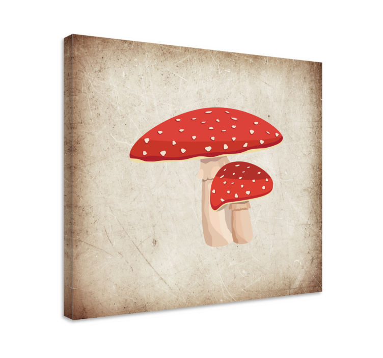 Tableau fleurs et plantes champignons en grappe - TenStickers