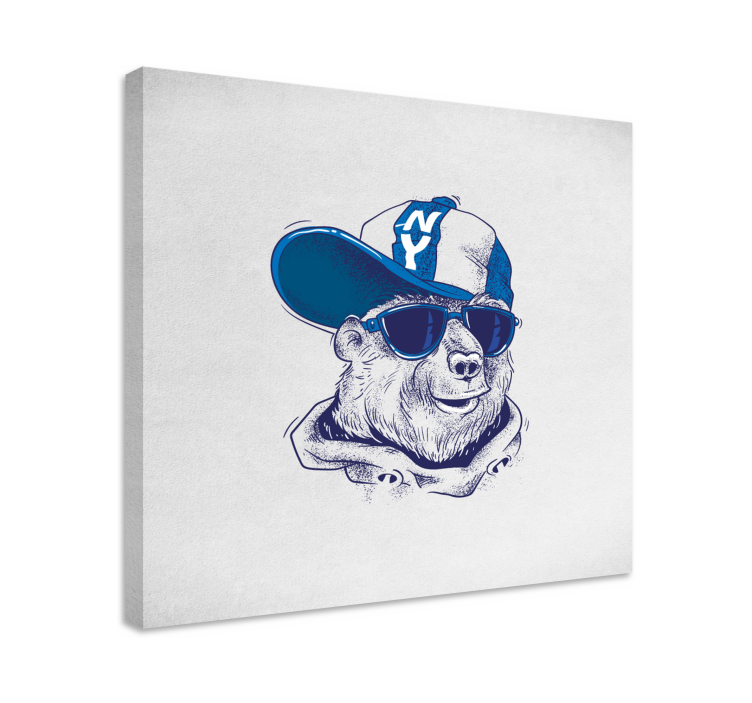 Tableau animaux style ours tendance - TenStickers