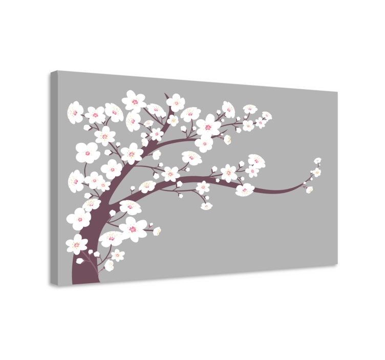 Tableau fleurs et plantes tige de fleur de cerisier - TenStickers