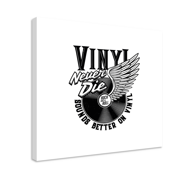 Tableau musique ailes de vinyle - TenStickers