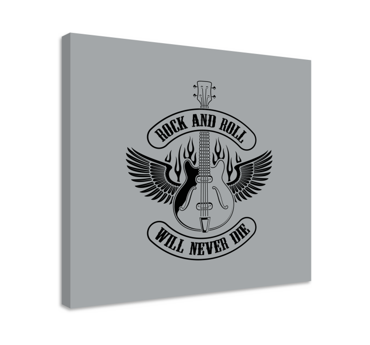 Tableau musique guitare avec des ailes - TenStickers