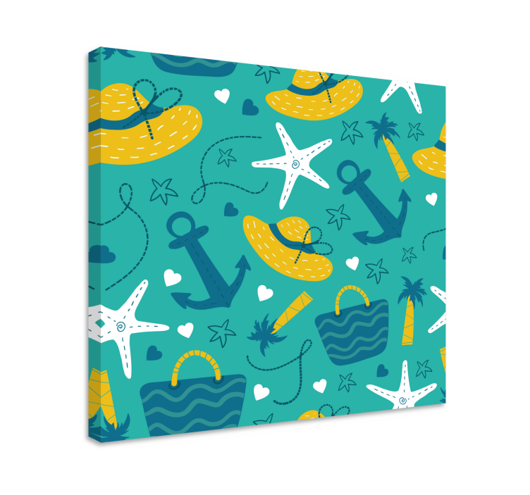 Tableau paysages ambiance estivale tropicale - TenStickers