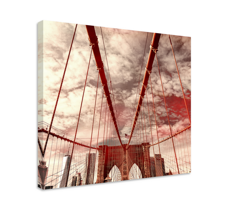 Tableau villes et pays structure de pont emblématique - TenStickers