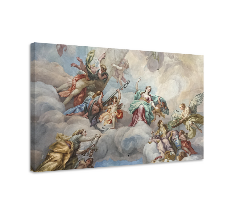 Tableau art scène de nuages mythiques - TenStickers