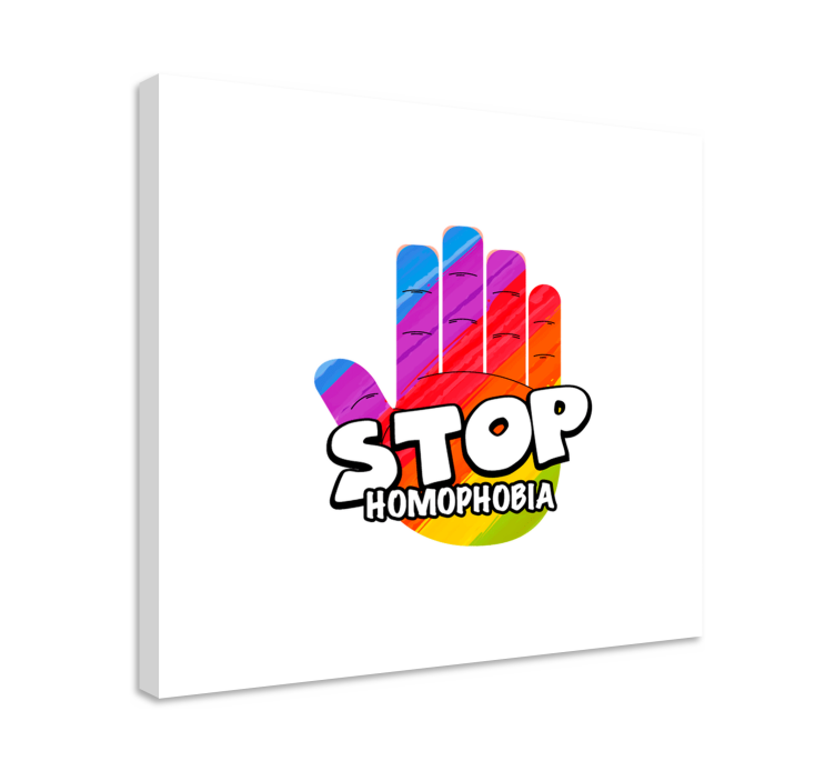 Tableau citation stop à l'homophobie - TenStickers