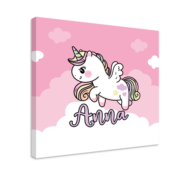 Tableau licorne fantaisie mignonne de licorne - TenStickers