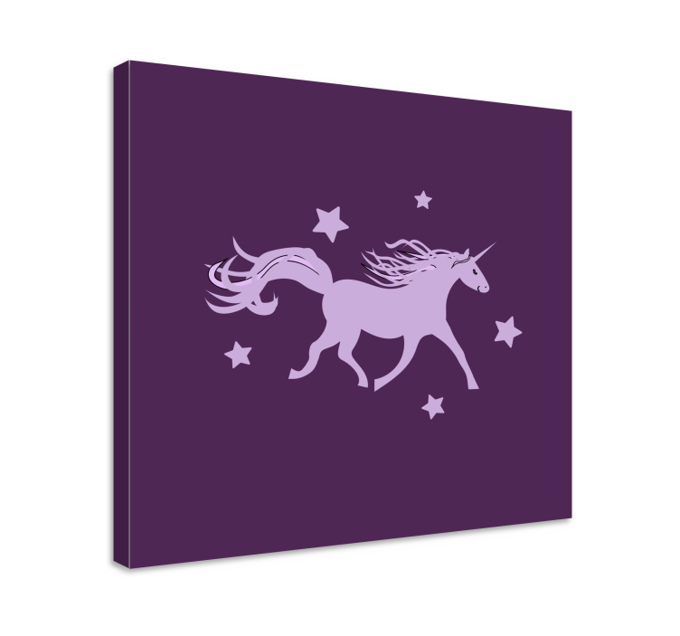 Tableau licorne silhouette de licorne majestueuse - TenStickers