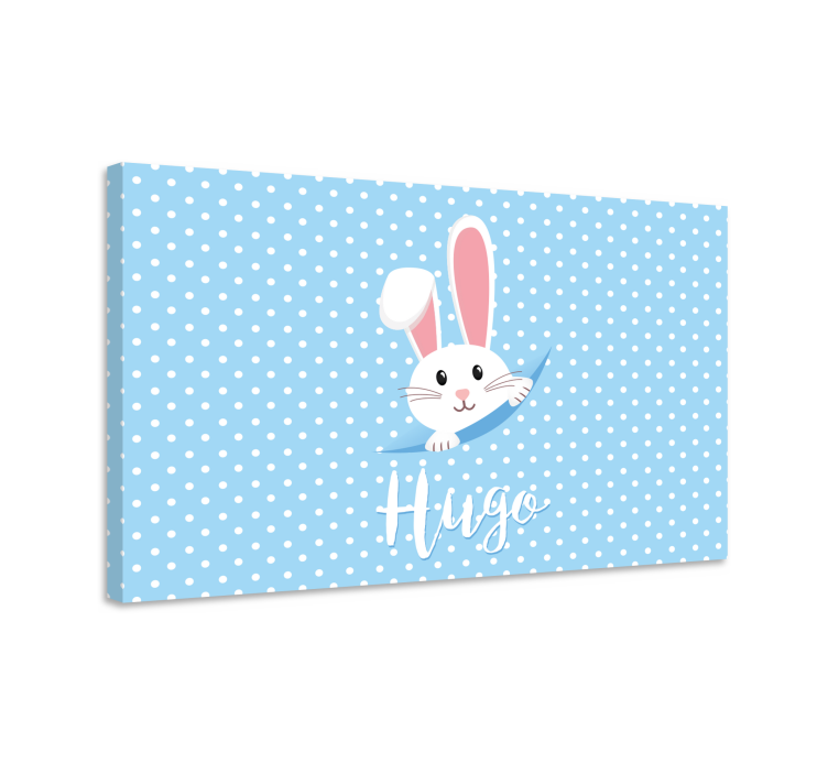 Tableau personnage lapin surprise en Éveil - TenStickers