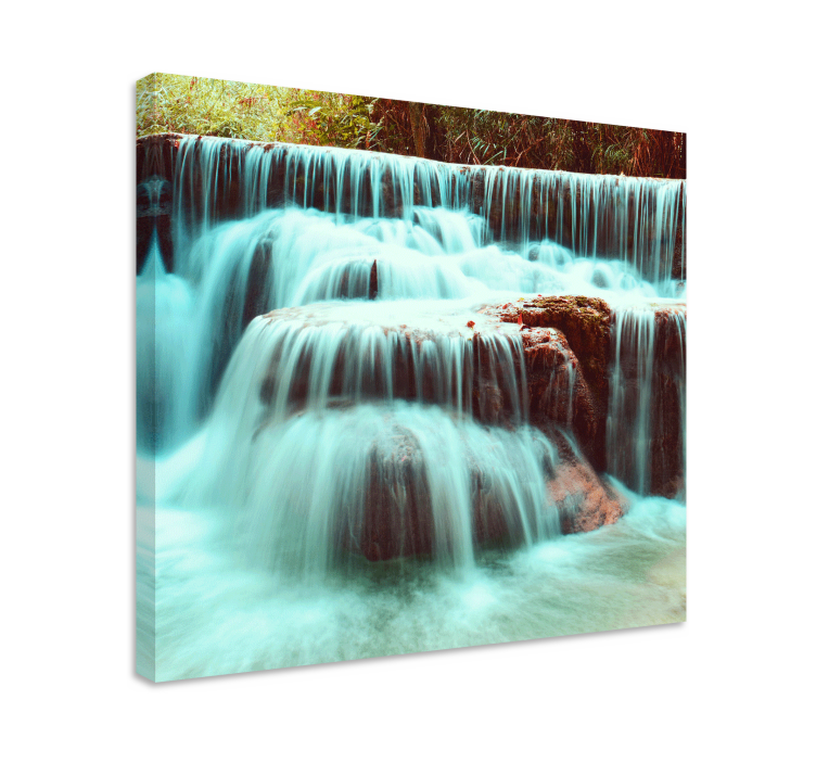 Tableau paysages chutes d'eau en mouvement - TenStickers