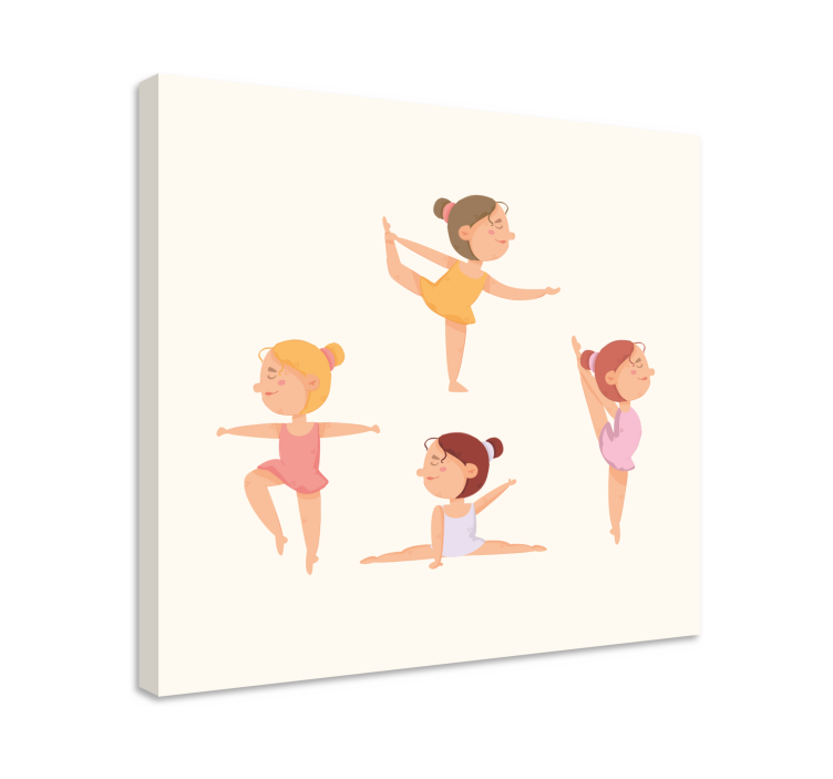 Tableau enfants ballerines dansantes - TenStickers