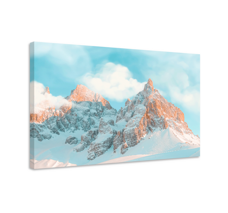 Tableau paysages sommets de montagnes majestueux - TenStickers