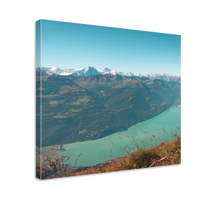 Tableau paysages vue sur les montagnes sereines - TenStickers