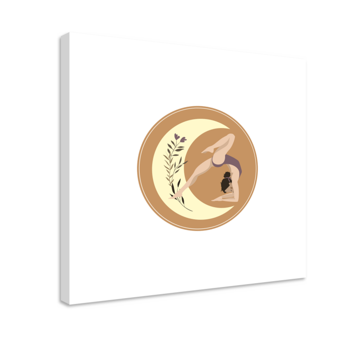 Tableau enfants pose de yoga sérénité - TenStickers