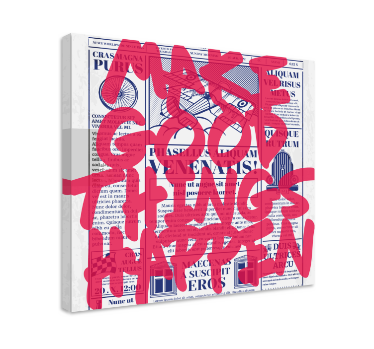 Tableau citation faites de belles choses - TenStickers