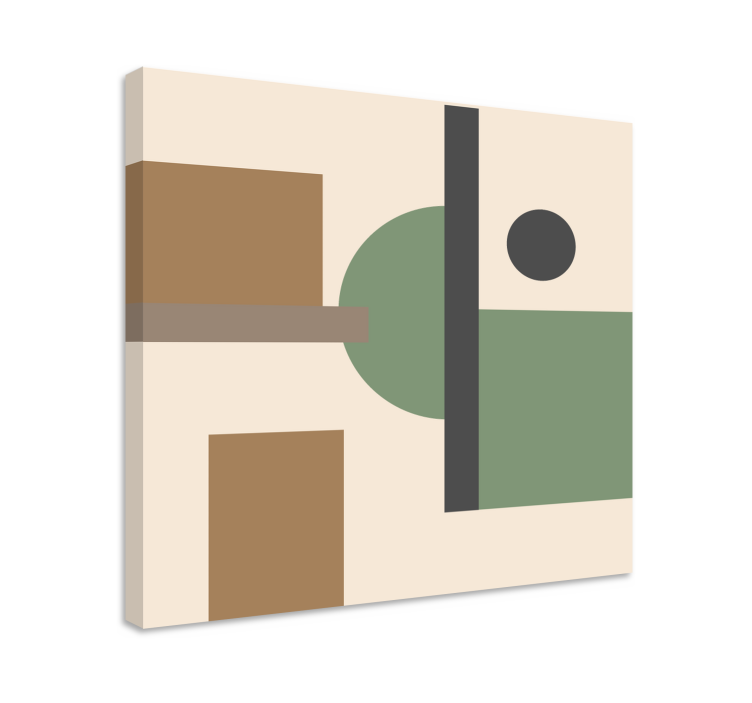 Tableau moderne formes géométriques conceptuelles - TenStickers