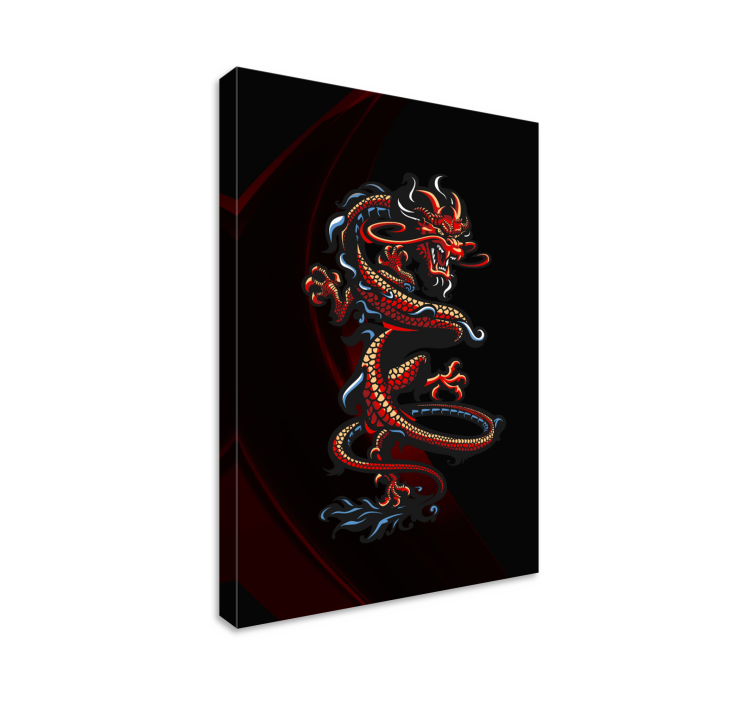 Tableau libellule design de dragon majestueux - TenStickers