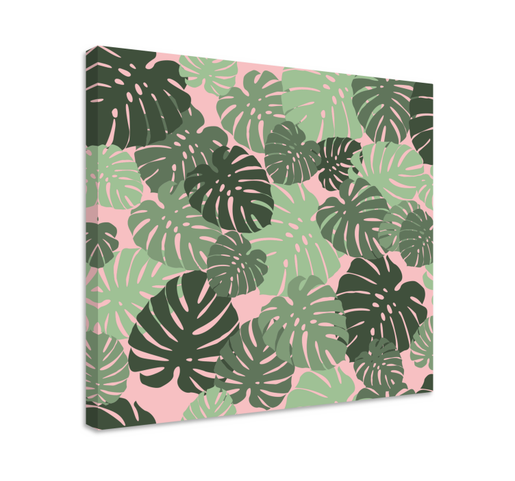 Tableau fleurs et plantes motifs de feuilles tropicales - TenStickers