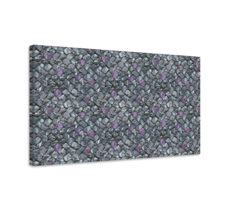 Tableau ornemental motif de pierre géométrique - TenStickers