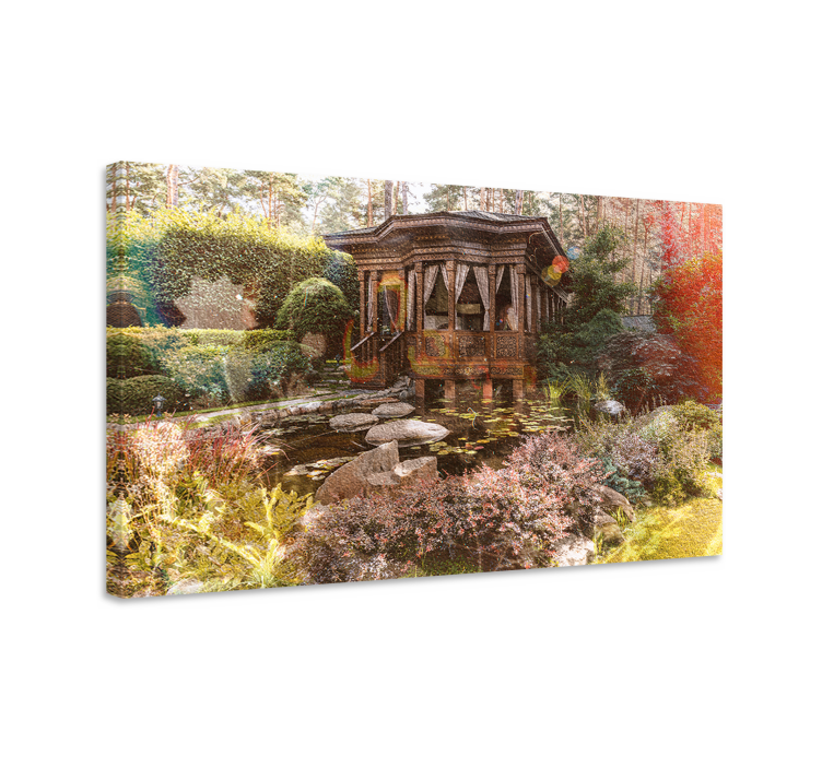 Tableau paysages jardin de détente serein - TenStickers