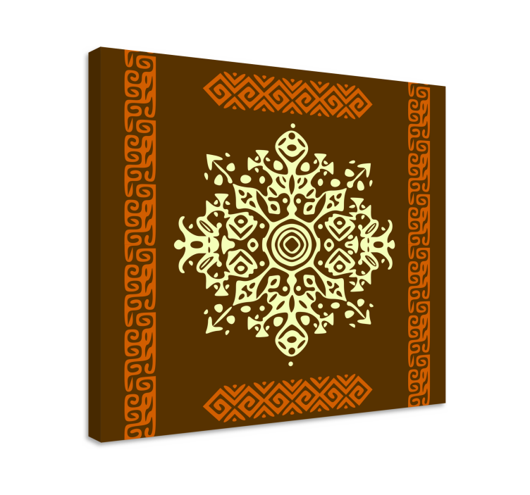Tableau ornemental motif géométrique complexe - TenStickers