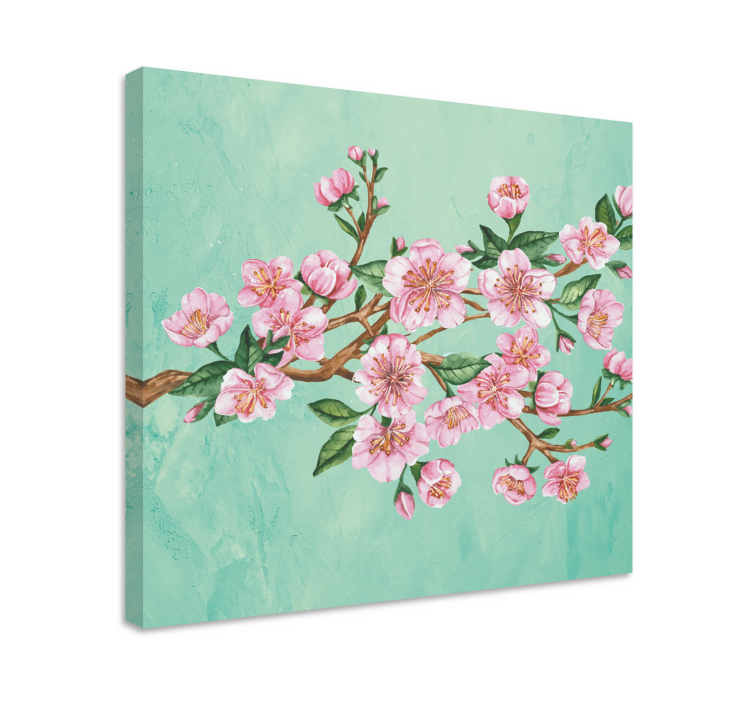 Tableau fleurs et plantes tige de fleurs de cerisier - TenStickers