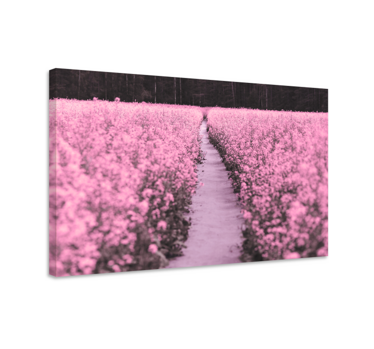 Tableau fleurs et plantes chemin à travers les fleurs - TenStickers