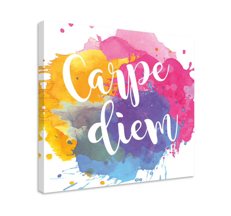 Tableau citation carpe diem art - TenStickers