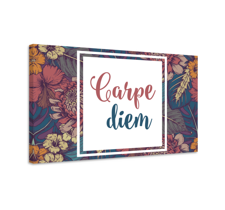 Tableau citation carpe diem décoratif - TenStickers