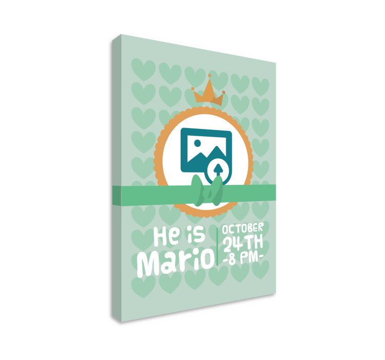 Tableau bébé il est mario - TenStickers