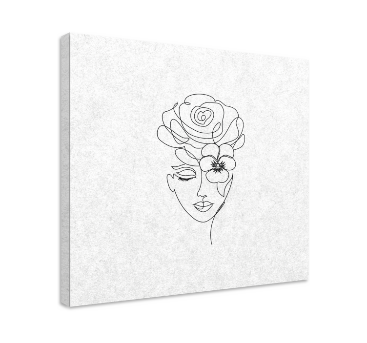 Tableau couloir Femme sans visage minimaliste - TenStickers