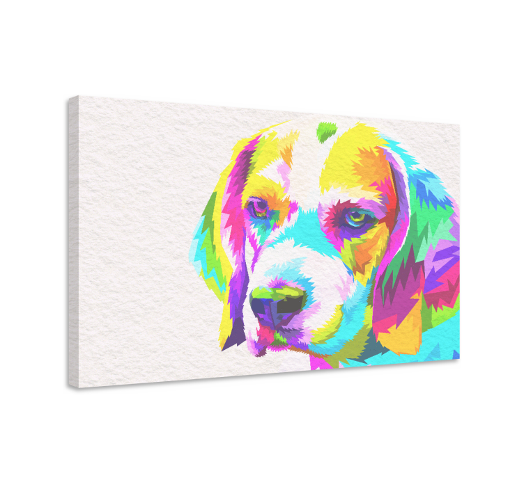 Tableau chien Beagle aquarelle - TenStickers