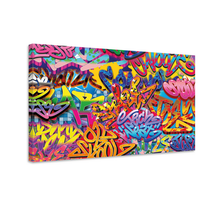 Tableau texte art de graffiti Éclatant - TenStickers