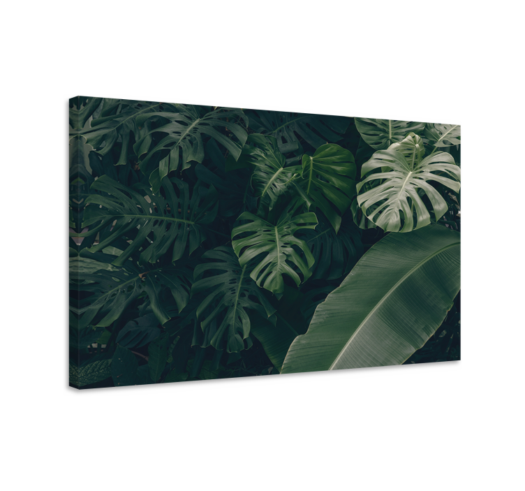 Tableau fleurs et plantes feuillage tropical luxuriant - TenStickers