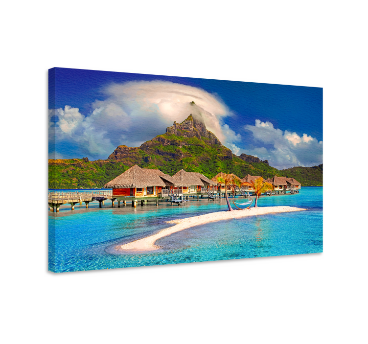 Tableau paysages Île tropicale paradisiaque - TenStickers