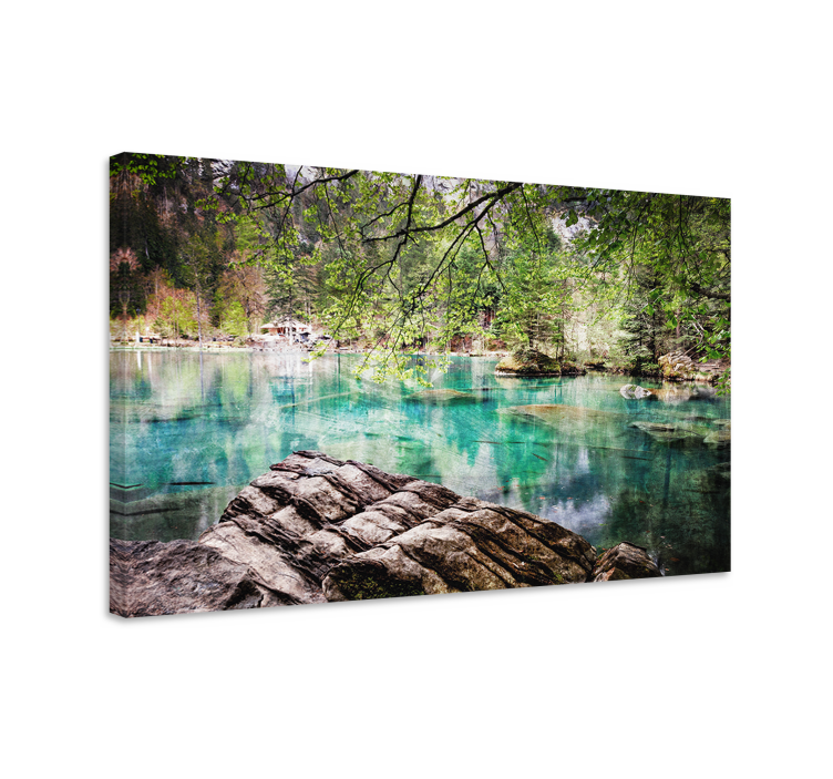 Tableau paysages miroir du lac serein - TenStickers