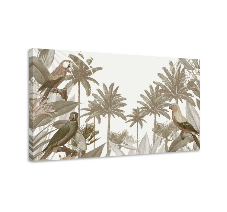 Tableau faune tropicale vintage - TenStickers
