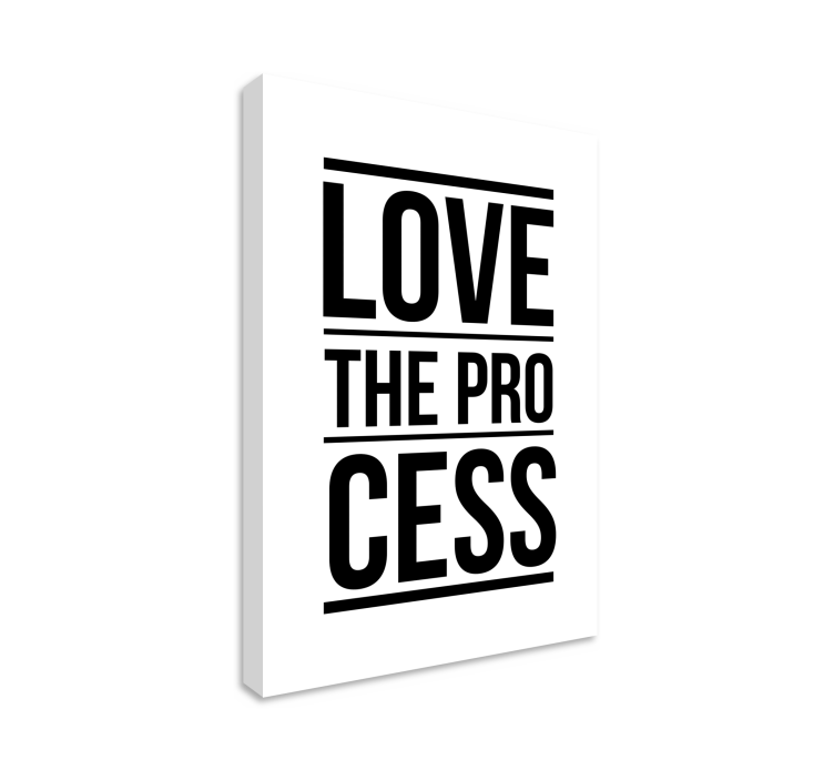 Tableau motivation "love the process" - TenStickers