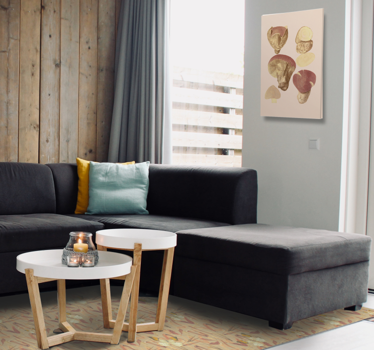 Tableau fleurs et plantes collection de champignons - TenStickers