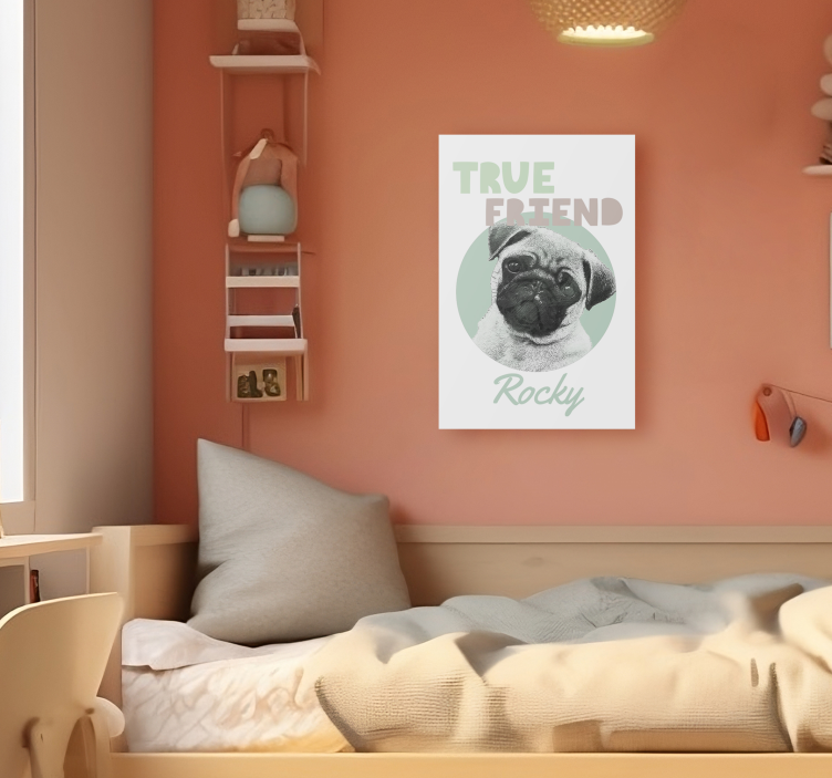 Tableau personnalisable animal True friend - TenStickers