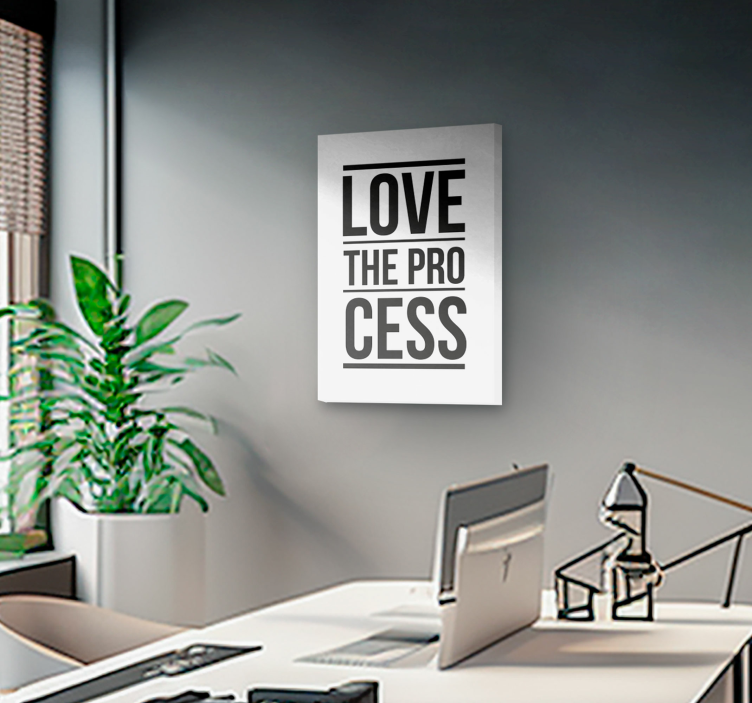 Tableau motivation "love the process" - TenStickers