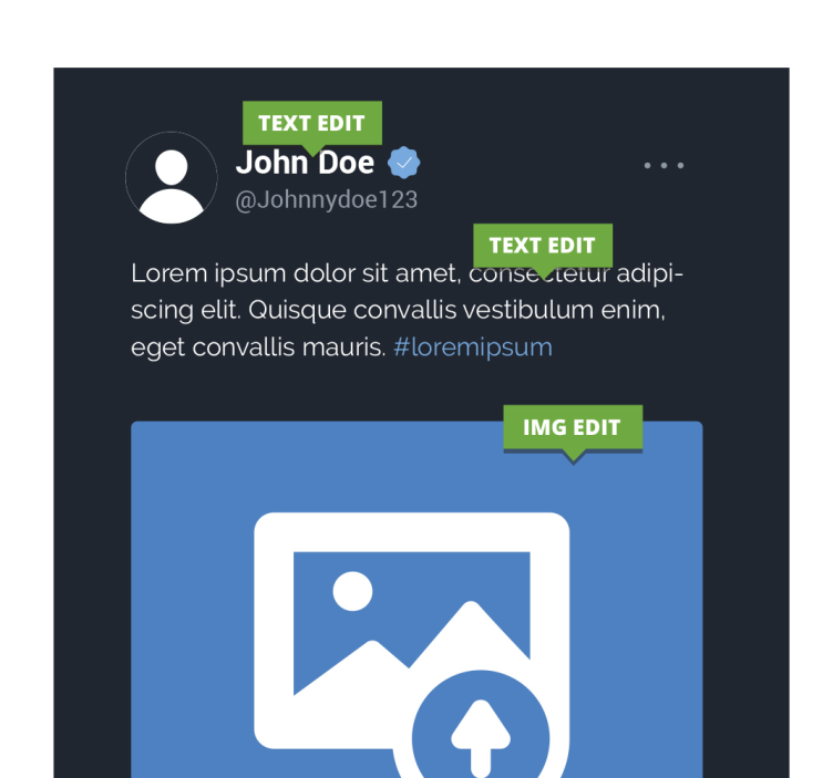 Tableau Twitter X photo personnalisé - TenStickers