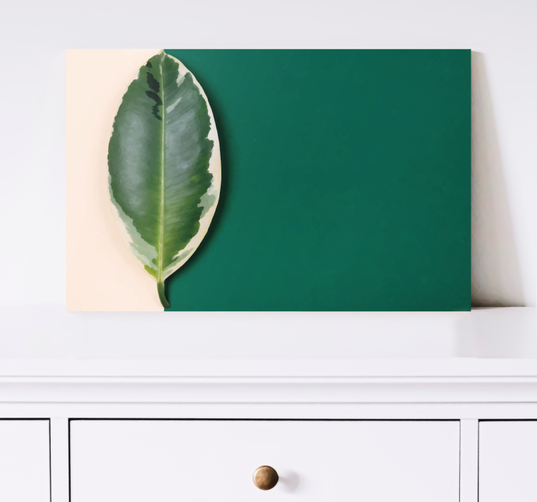 Tableau végétal Conception de feuille de tableau moderne - TenStickers