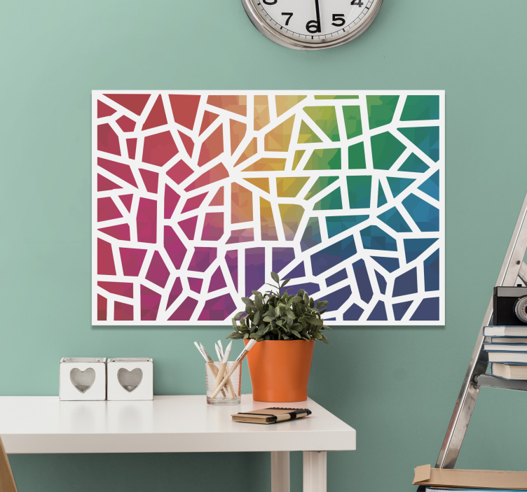 Tableau mosaique de couleurs - TenStickers