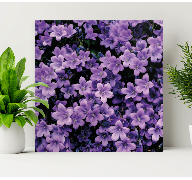 Tableau fleurs Fleurs violettes vagues - TenStickers