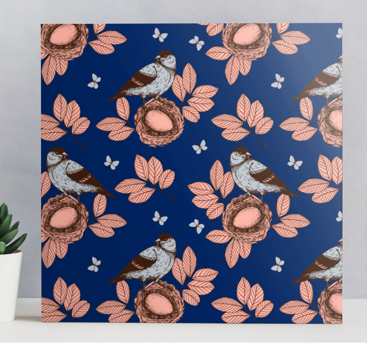 Tableau oiseaux s'emboîtant ensemble - TenStickers